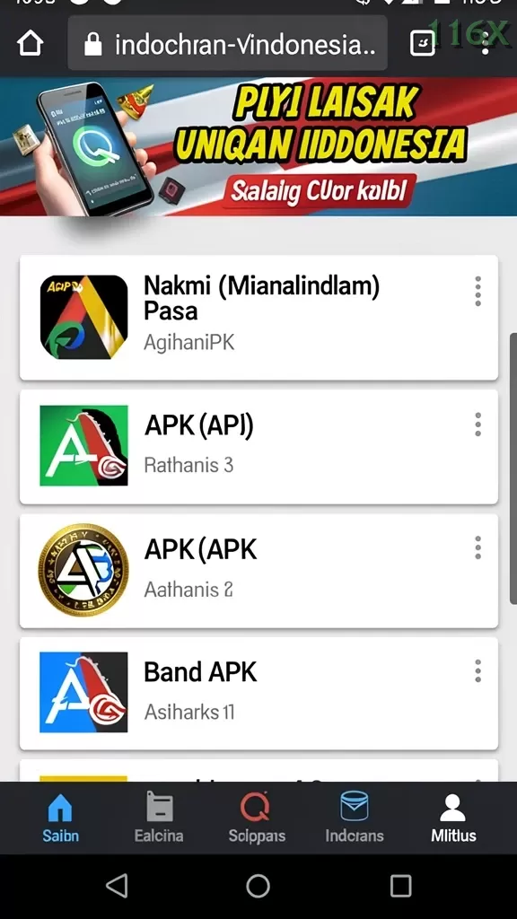 Cuplikan layar BONDAN69 — halaman utama