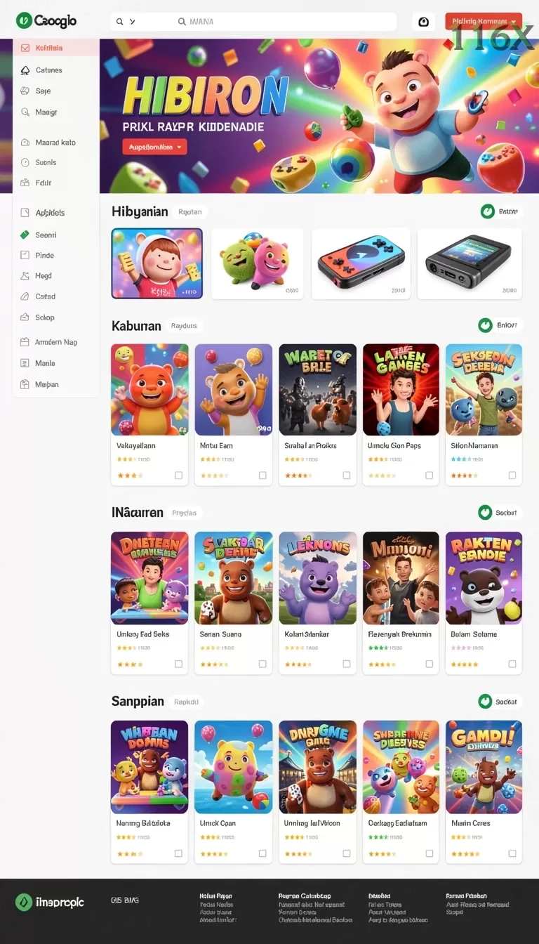 Cuplikan layar RP99 — menu navigasi